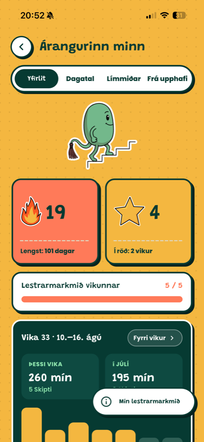 Árangurinn minn 1