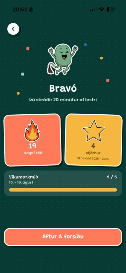 Staðfesting á skráningu 1